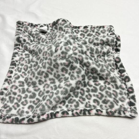 Hudson Baby HB Pink Gray Cheetah Lovey Security Blanket Leopard Print Spots Soft - Picture 3 of 7